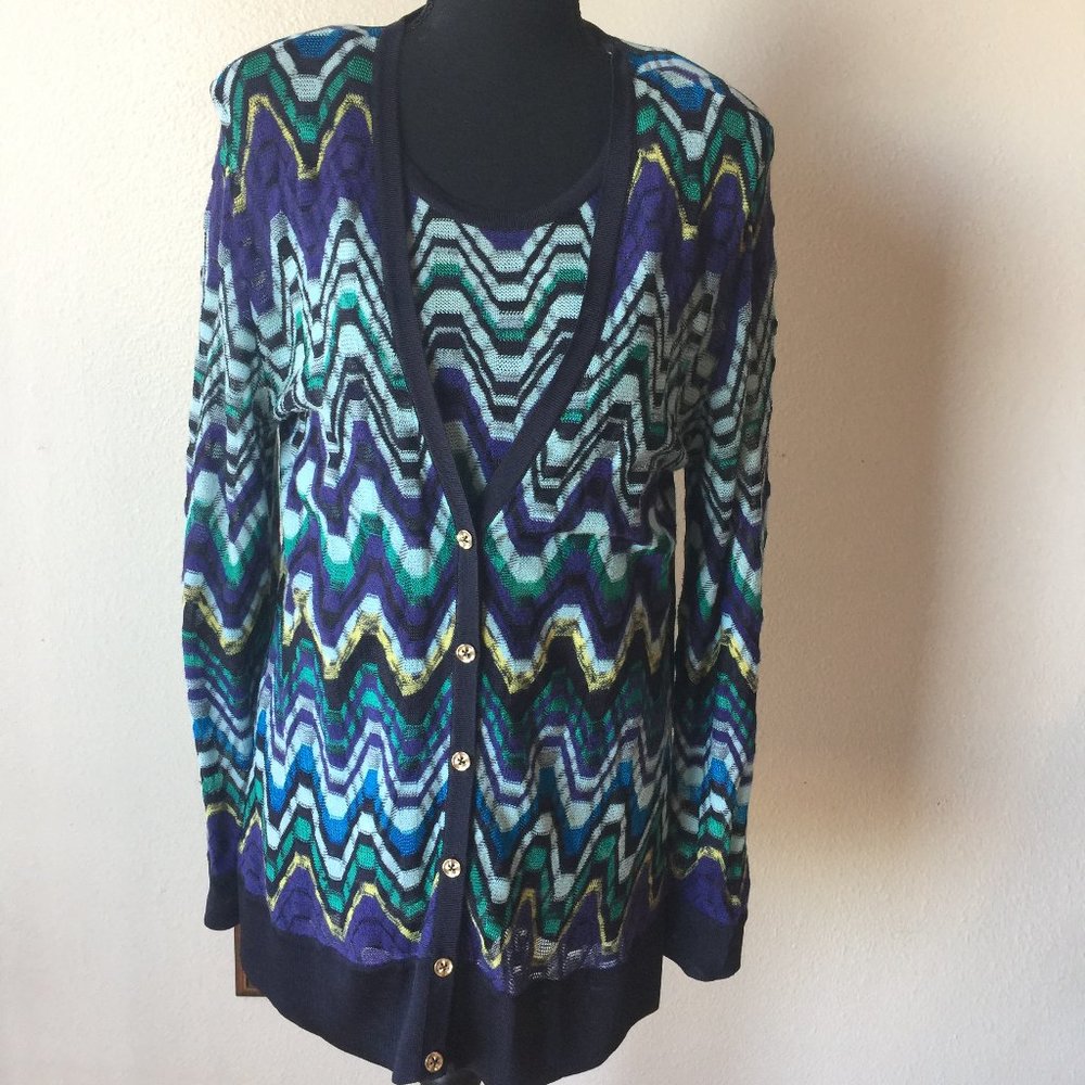 Nic + Zoe Cardigan w/matching tank